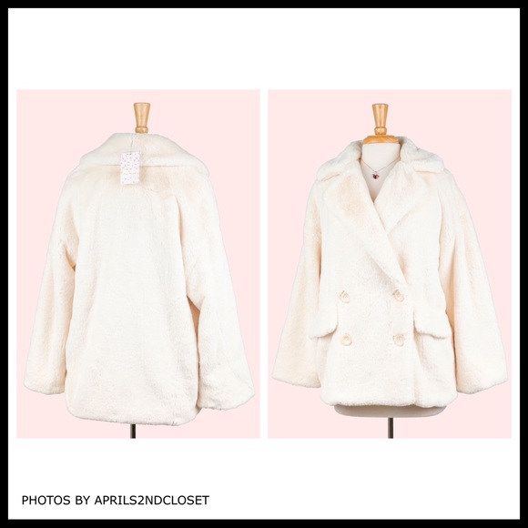 FREE PEOPLE JACKET TEDDY COAT FAUX FUR JACKET A2C - Picture 13 of 16